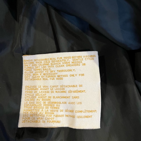 Laundry by Shelli Segal Maxi Belted Puffer with Real Fur Hood, Size S EUC - Picture 11 of 12